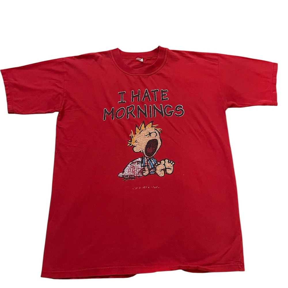 Red  Shirt with Cartoon Print